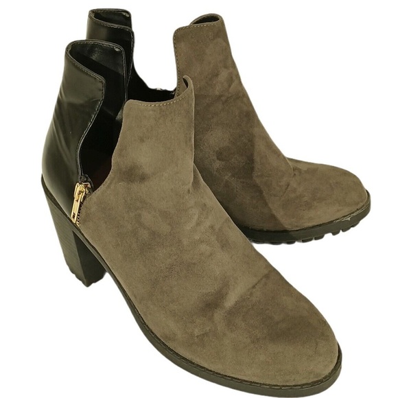 Zara Trafulac cutaway chunky heel booties - Picture 3 of 9